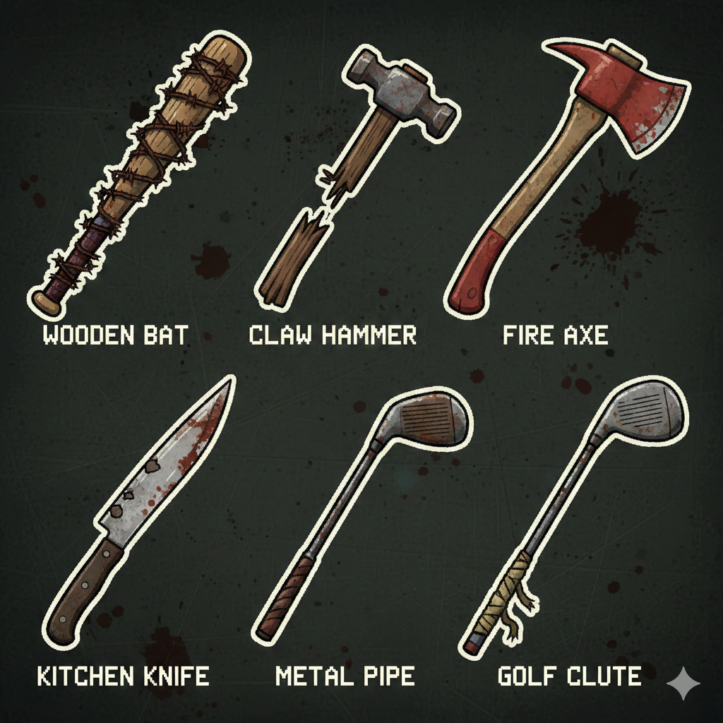 project zomboid Weapons